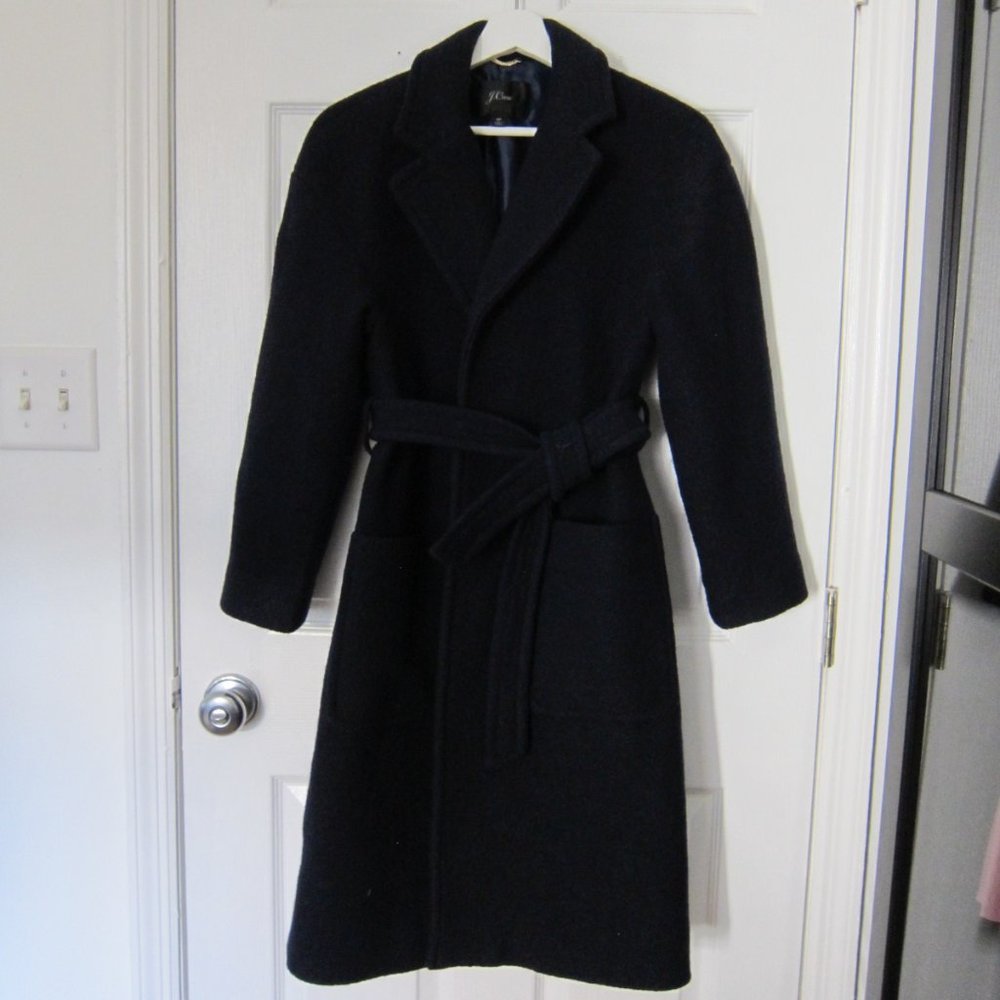J. Crew Boiled Wool Belted Coat